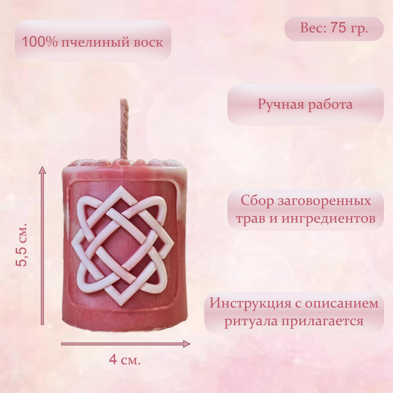 Свеча-ритуал "Легкие роды" Свеча-ритуал "Легкие роды"